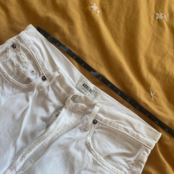 Agolde 90s Jeans white distressed denim - Picture 4 of 5